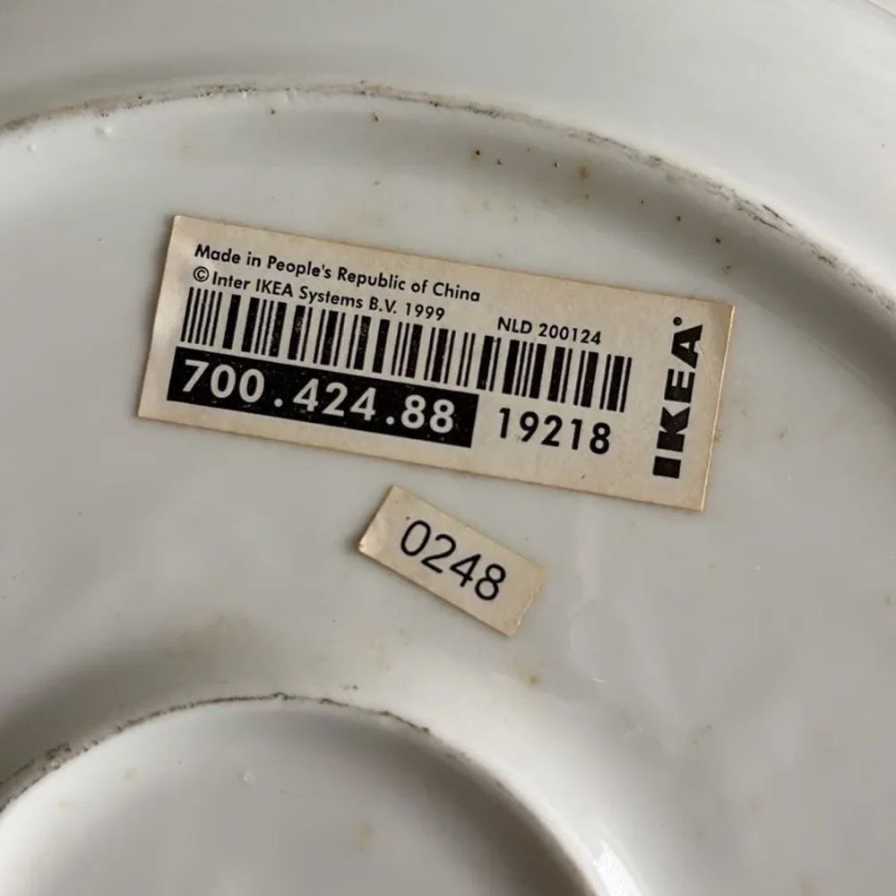 IKEA White Ceramic Taper Candleholder